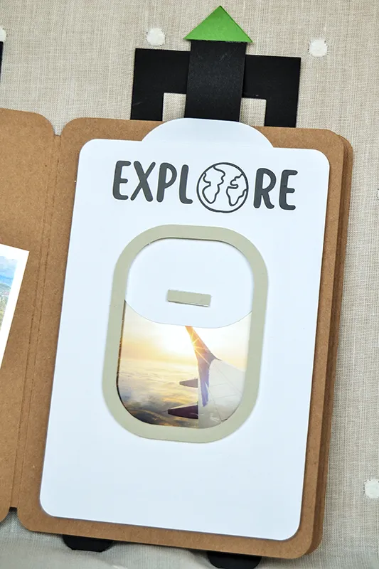 Álbum de fotos personalizado para regalar con recuerdos de viaje y páginas decoradas